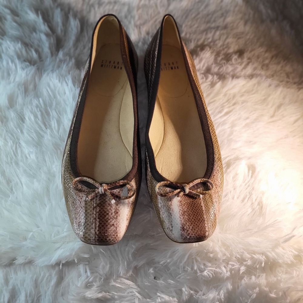 BOW FLAT phylon snake stuart weitzman size 9